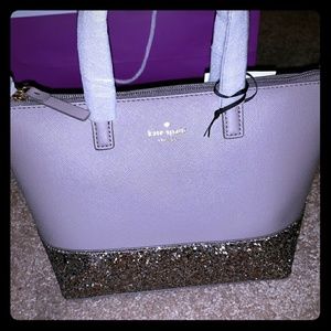 Kate Spade Greta Court Glitter cityscape crossbody